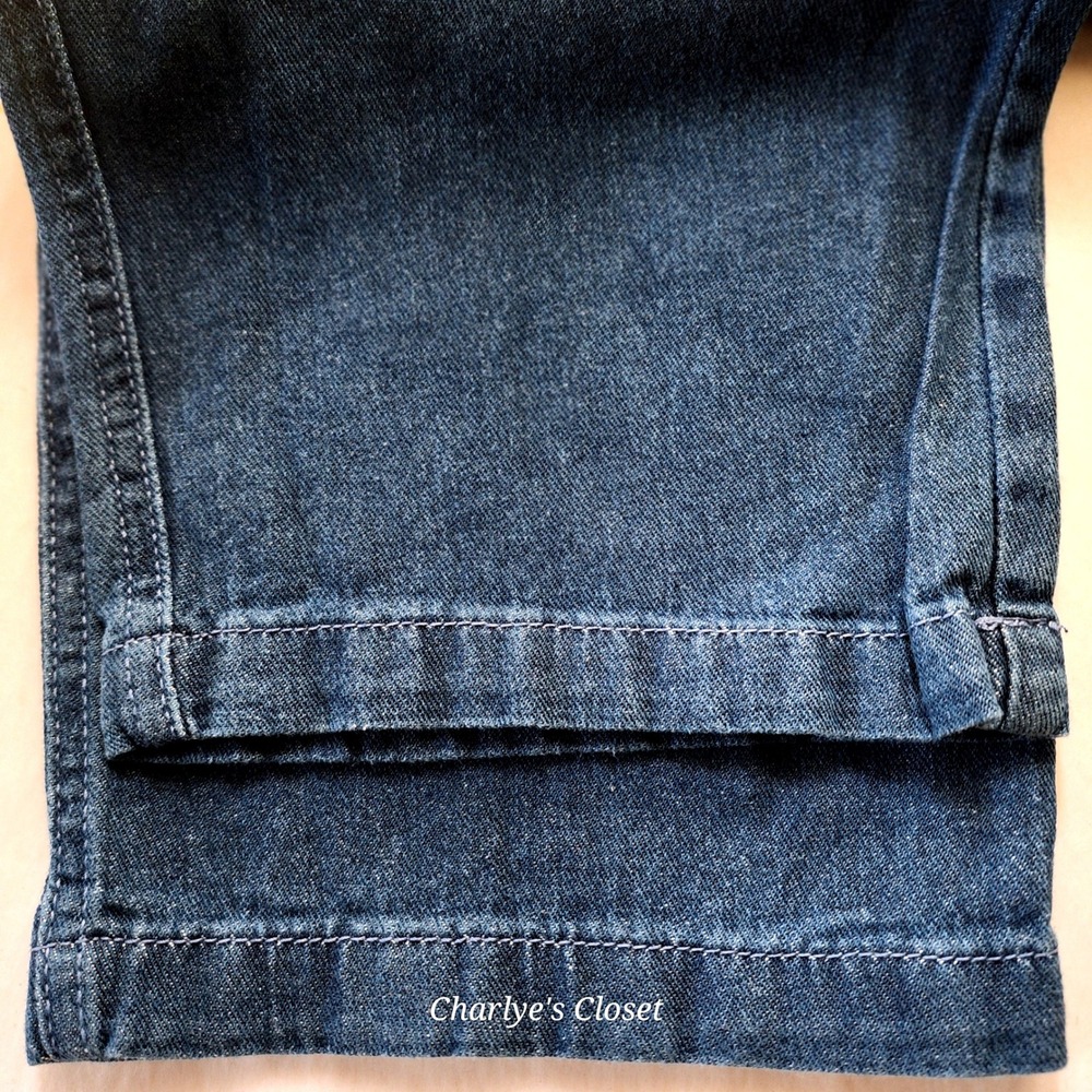 Woman Within Blue Denim Straight Leg‎ Pull-on Jeans Plus Size 22W Petite NWOT - Picture 6 of 7